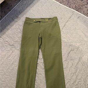 Banana Republic Olive Green Cropped Ankle Pants